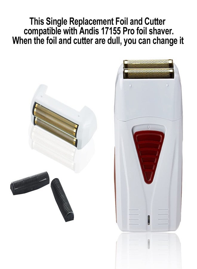 COSYONALL 2 Pack Pro Shaver Replacement Foil and Cutters compatible with"andis #17150 shaver foil replacement" Golden - Image 3